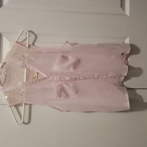Hollister Pink Sleeveless Button-up
